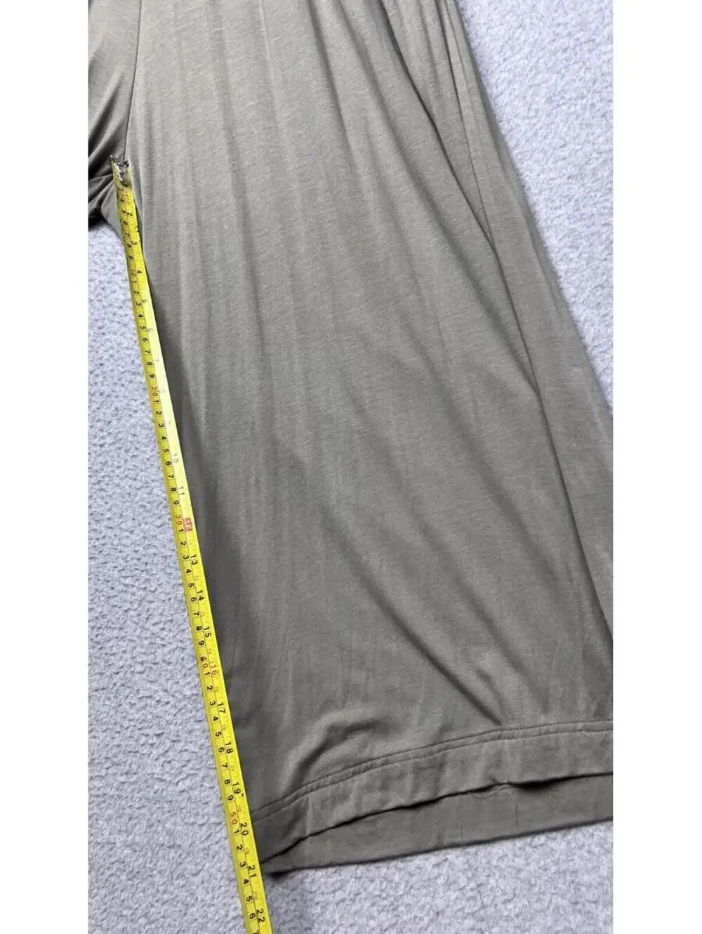 Free People Forever Always Ruched Jumpsuit Olive Green Wide Leg S Backless Boho